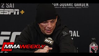 Nate Diaz Pissed Off that Jorge Masvidal Fight was Stopped at UFC 244 [upl. by Aivyls]