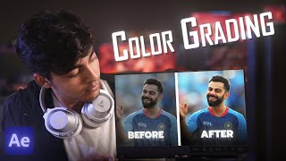 COLOR CORRECTION 🔥  AFTER EFFECTS  TUTORIAL [upl. by Gleich]