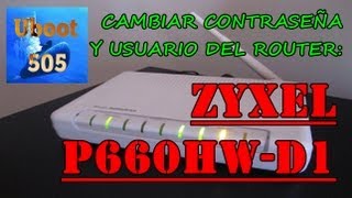 Contraseña y Usuario del Router ZyXEL p660hwd1  100 [upl. by Dupaix496]