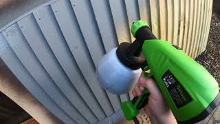 Ginour fence sprayer put to the test  not bad [upl. by Olocin]