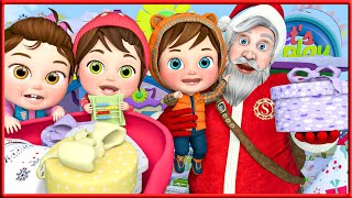 We Wish You a Merry Christmas  Nursery Rhymes amp Kids Songs Banana Cartoon  Live Action Shows 47 [upl. by Ecirehs]