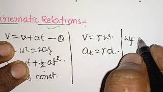 Kinematic equations in circular motion [upl. by Nosreip980]