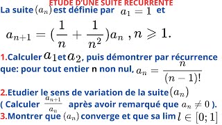 SUITE NUMERIQUES comment démontrer par récurrence [upl. by Krystin]