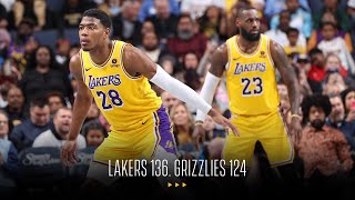 LAKERS  GRIZZLIES  LAKERS WIN 5TH STRAIGHT  MARCH 27 2024 [upl. by Meg894]