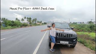 Superb video recording quality  70mai Pro Plus A500S Dash Cam installation amp details  Scorpio N [upl. by Eremahs]