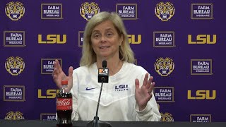 LSU Kim Mulkey previews SEC opener with Missouri and Dress like Mulkey night [upl. by Alimaj516]