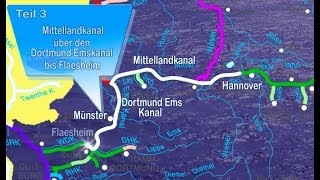 Teil 3 Auf großer Fahrt nach Amsterdam 2019  weiter auf dem Mittelland und dem DortmundEmsKanal [upl. by Brocklin262]