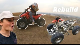 Four wheeler rebuild TRX90 PART 1 [upl. by Nessy]