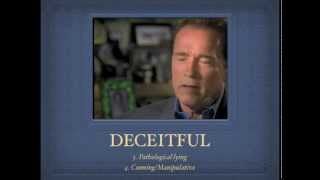 GOVERNOR PSYCHOPATH Diagnostic Criteria applied to Schwarzenegger on 60 Minutes [upl. by Buck496]