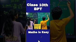 BPT Class 10 Class 10 Math Chapter 6 Triangles ytshorts shorts fun trending bpt thalestheorem [upl. by Guildroy]