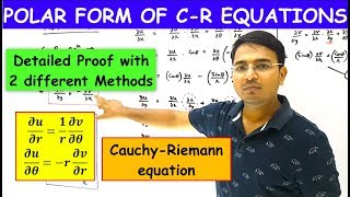 Polar form of CR Equations Proof by 2 different Methods [upl. by Berck]