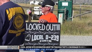 Volunteers give Imerys workers Labor Day break from picket line [upl. by Kall219]