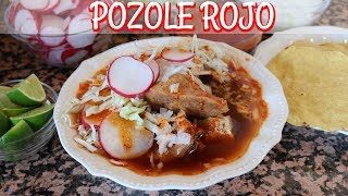 POZOLE ROJO RECETA🍲 [upl. by Maag]