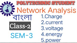 Network Analysis  Charge Current voltage  Energy  Power [upl. by Oderf27]