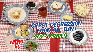 We Ate Depression Era Food ALL DAY What Did It Cost In 2023  Healthy Budget Meals For 2 [upl. by Adnwahsar]