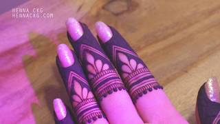 EASY BOLD HENNA DESIGN FOR FINGERS by Henna CKG [upl. by Nylle942]