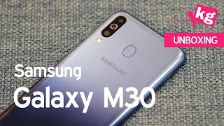 Samsung Galaxy M30 Unboxing 4K [upl. by Ellerihs780]