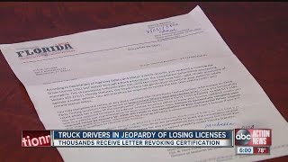 Commercial truck drivers are in danger of losing their licenses [upl. by Viens920]