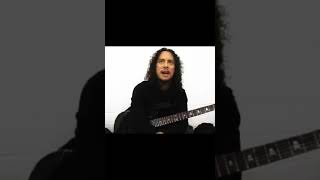 KIRK HAMMETT METALLICA CANT PLAY DYERS EVE MAIN RIFF FROM AND JUSTICE FOR ALL  RARE SHORTS [upl. by Dorfman462]