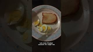 Simple Sandwich for weight loss food cooking cookingvideo weightloss sandwich eggsandwich [upl. by Medardas]