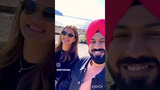 Gippy grewal with Wife ❤️🥰  Punjabi songs ✨Status videoShort video [upl. by Baumbaugh190]