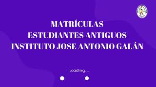 MATRÍCULA ESTUDIANTES ANTIGUOS IJAG [upl. by Ynoffit]