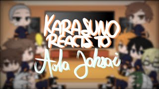 Haikyuu reacts ¦Karasuno reacts to Aoba Johsai¦ [upl. by Lash392]