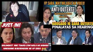 1537 TUWADCOM PAHIYA SA ISANG LAWYER NI VP SARA DUTERTE WALA NAMAN NAKUHANG IKABABAGSAK [upl. by Dnaltiac]