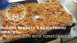 Sušené špagety s rajčatovou omáčkou  Dried spagetti with tomato sauce 1012021 [upl. by Tnecnev524]