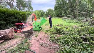 16Hp Kubota running a Mower King BX52G [upl. by Geddes468]