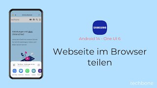 Webseite im Browser teilen Samsung Internet [upl. by Smukler]