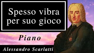 Spesso vibra per suo gioco AScarlatti Karaoke  Piano accompaniment [upl. by Greer179]