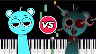 Normal vs Horror Sprunki Sounds 👉 Piano Tutorial [upl. by Sherwood]