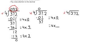 Dividing decimal by 1 digit [upl. by Fillander]