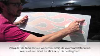 Plakinstructie Autostickers Stickythings [upl. by Jule]