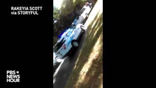 Raw cellphone video of Charlotte NC shooting [upl. by Cassy]