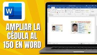 Cómo AMPLIAR La Cédula Al 150 En WORD [upl. by Clio]