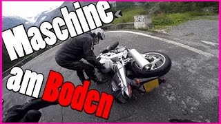 Motorradunfall auf Stilfser Joch  Motorrad umgeschmissen beim Helfen  ReiseVlog  Sluty [upl. by Dutchman]