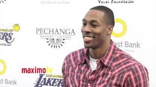 Dwight Howard 2013 LA Lakers Casino Night ARRIVALS After LakersBulls Game [upl. by Triny178]