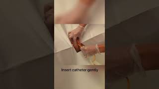 Urinary catheterization  shorts shortsfeed shortsvideo [upl. by Pammi]