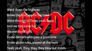 ACDC Thunderstruck Official Lyric letra [upl. by Lanni]