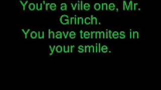 Mr Grinch Lyrics performed by Thurl Ravenscroft [upl. by Pine]