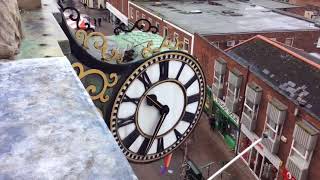 Loughborough Town Hall clock bell February 9 2018 [upl. by Cantu]