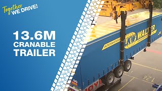 LKW WALTER 136m Cranable Trailer [upl. by Ettesoj]