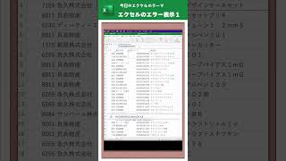 はじめてのエクセル 解説：エラー表示について1 [upl. by Welby527]