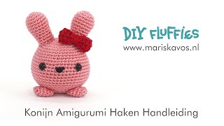 Mimi het konijn Amigurumi haakpatroon Nederlands [upl. by Snebur]