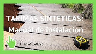 ⭐TARIMAS SINTETICAS✅ Manual de como tienes que instalar en exterior [upl. by Ecnarrot]