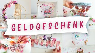 Kreative DIY Geldgeschenke basteln für Hochzeiten Geburtstage oder ein Jubiläum  TRYTRYTRY [upl. by Notsud]