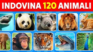 Indovina 120 Animali in 3 Secondi  Facile Medio Difficile Impossibile [upl. by Petronia]