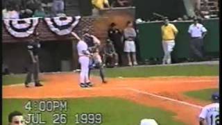 1999 Hall of Fame Game Rangers vs Royals Zaun Called Shot Game [upl. by Cord]